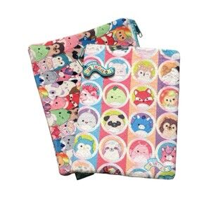 🔥 Squishmallows Plush Zipper Pouch & Journal Notebook Set NWOT Cute Stationery
